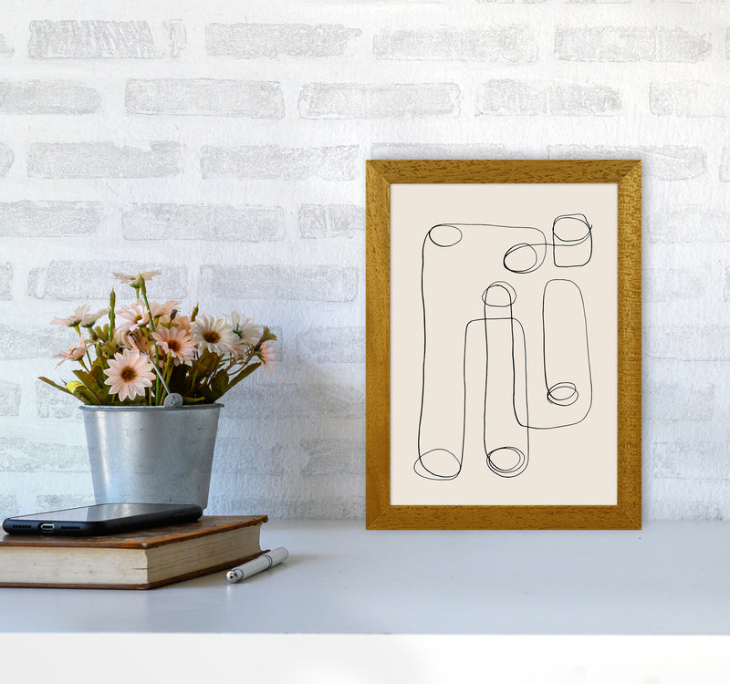 Abstract Line Doodles By Planeta444 A4 Print Only
