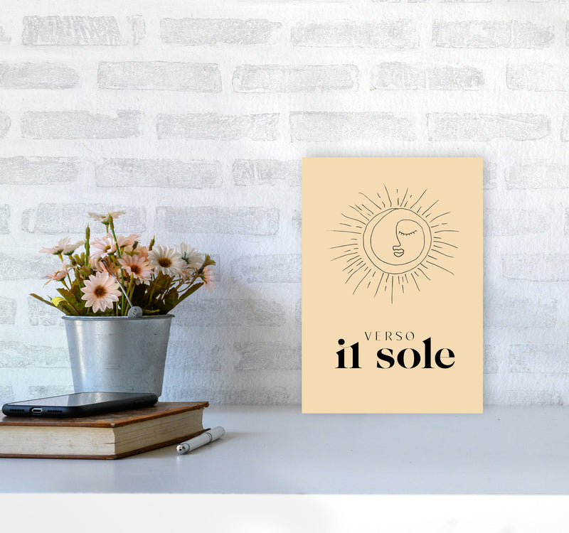 Verso Il Sole By Planeta444 A4 Black Frame