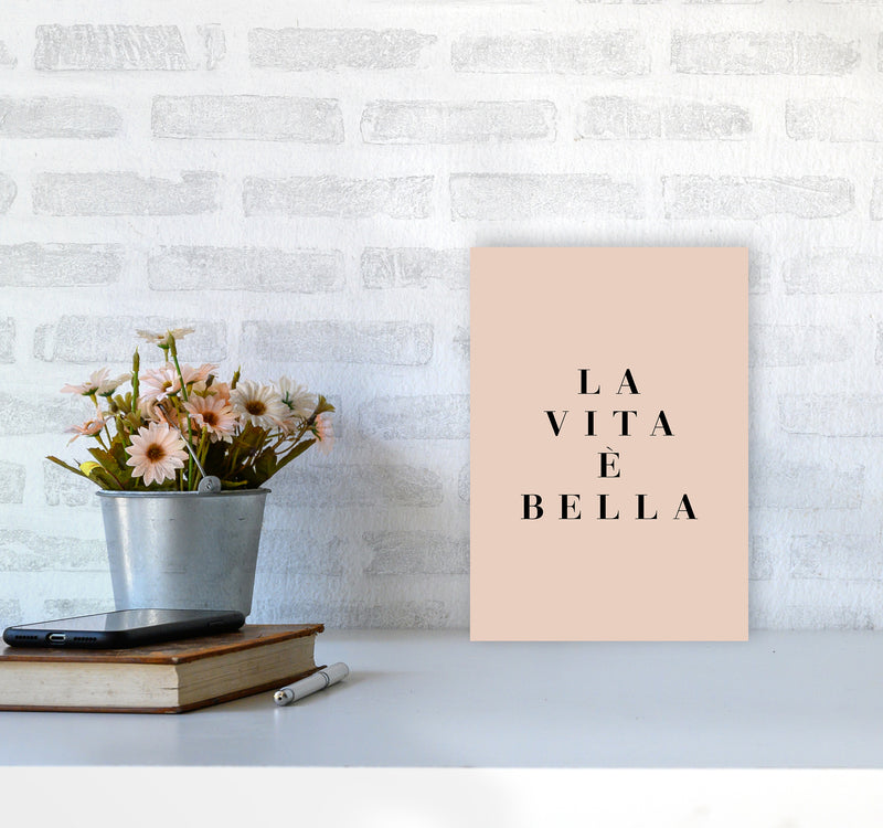 La Vita E Bella By Planeta444 A4 Black Frame