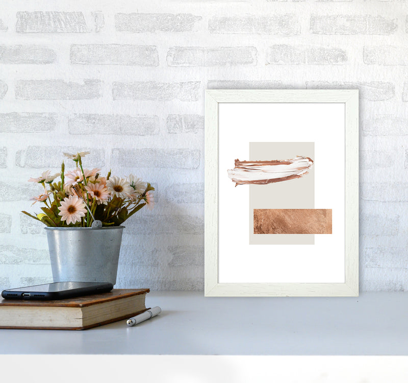 Paint Strokes Cavern Clay Copper1 By Planeta444 A4 Oak Frame