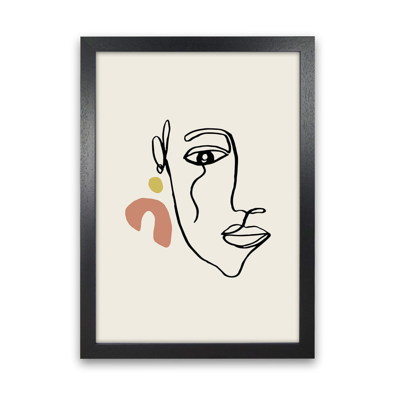 Boho Face With Earrings Sketch2 By Planeta444 Black Grain