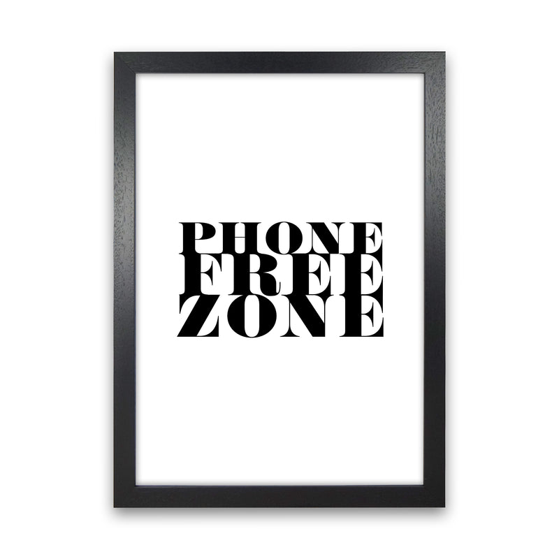 Phone Free Zone By Planeta444 Black Grain