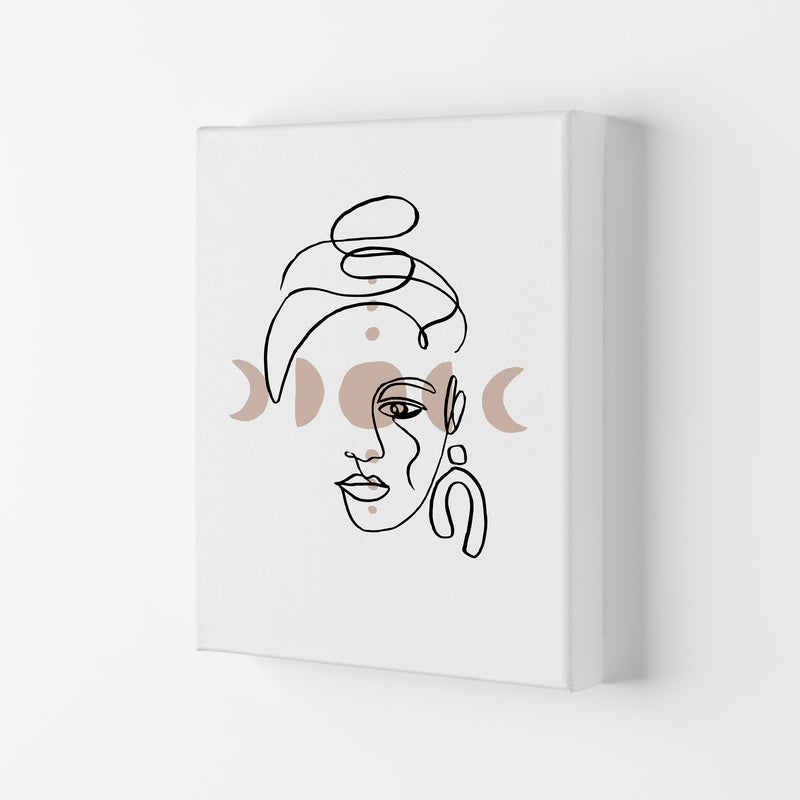 Face With Earrings Moonphases By Planeta444 Canvas