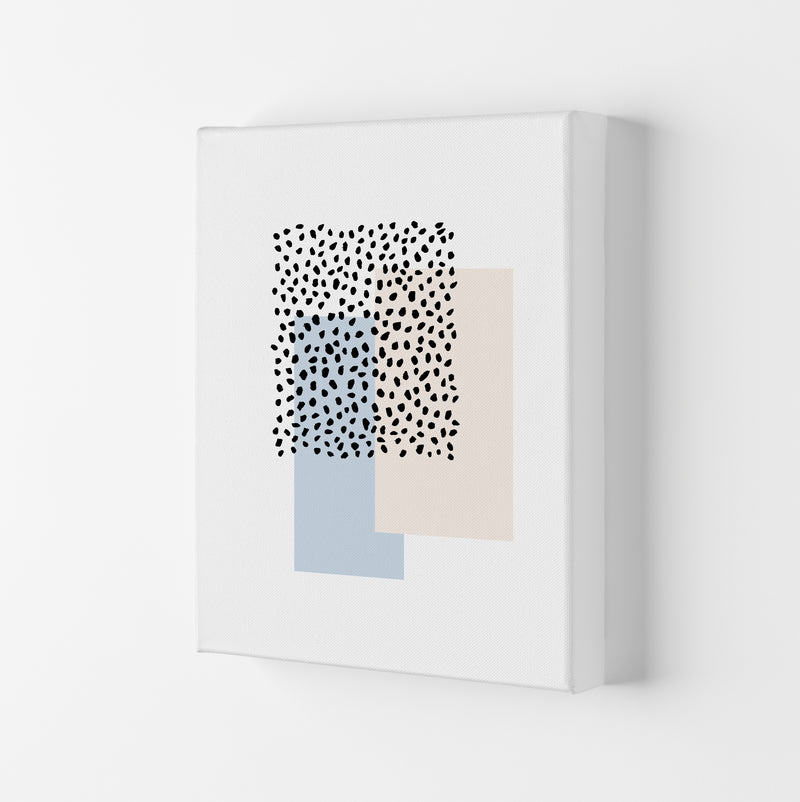 Dots Rectangles Light Blue Nude By Planeta444 Canvas