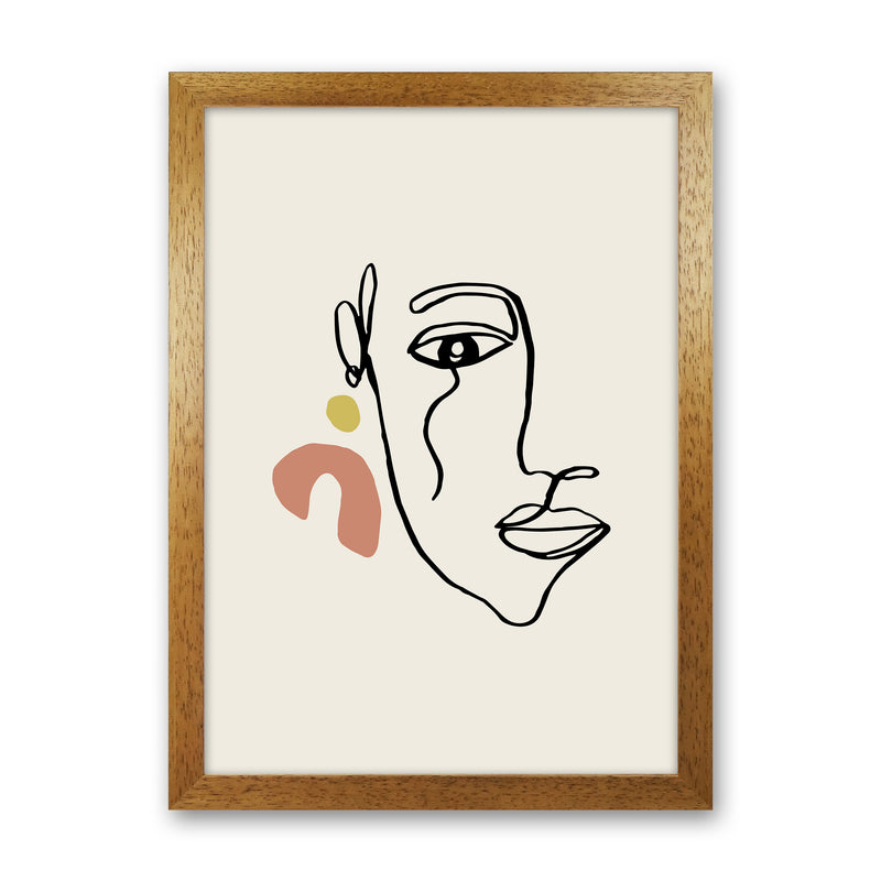 Boho Face With Earrings Sketch2 By Planeta444 Oak Grain