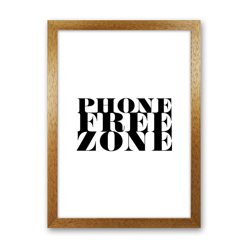 Phone Free Zone By Planeta444 Oak Grain