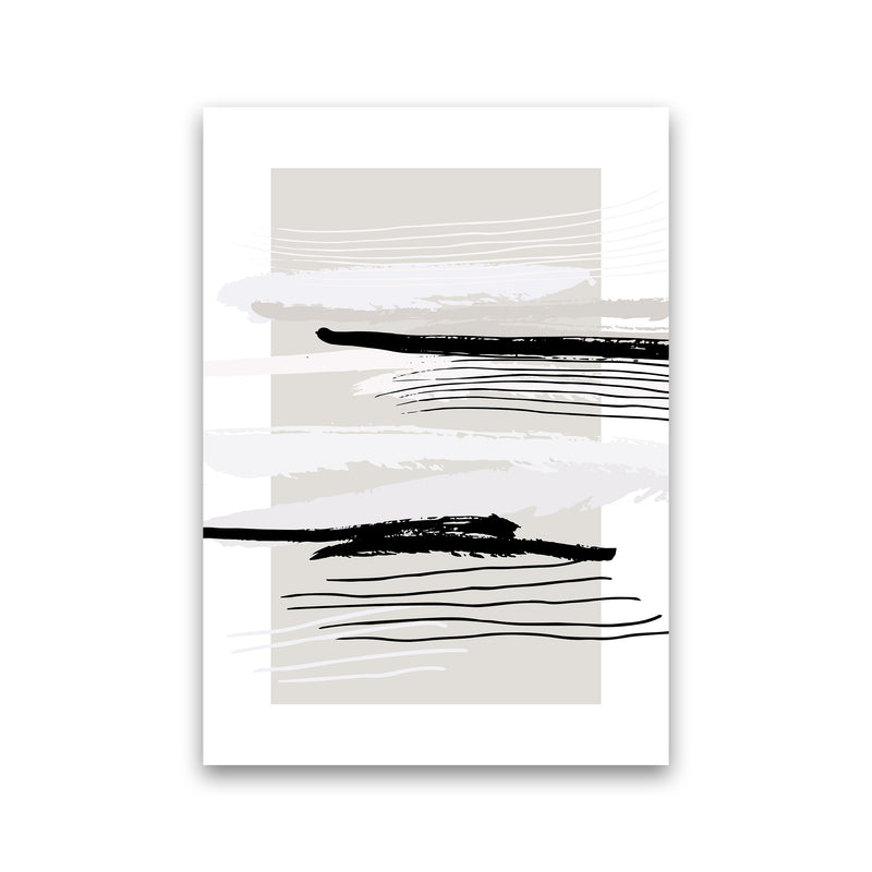 Abstracts Pennellate Linee Grey White Black By Planeta444 Print Only