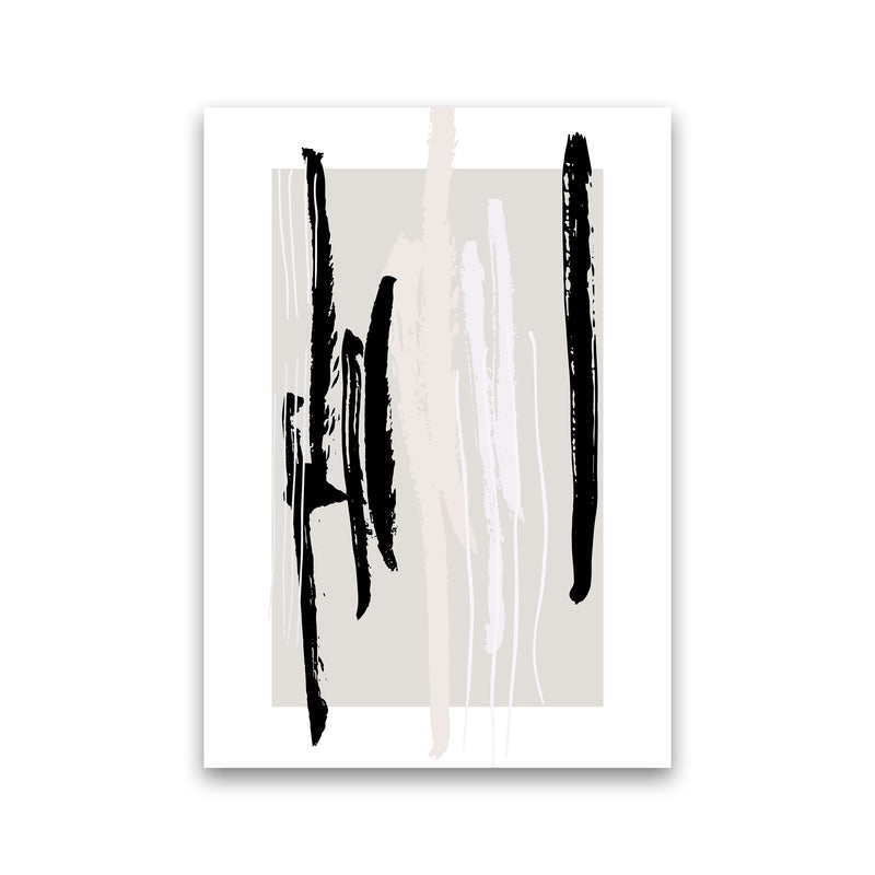 Abstracts Pennellate Linee Grey White Black3 By Planeta444 Print Only