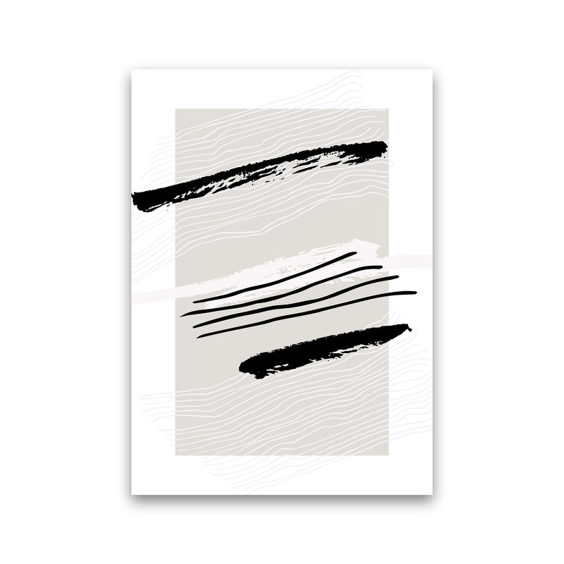 Abstracts Pennellate Linee Grey White Black2 By Planeta444 Print Only