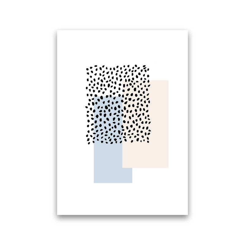 Dots Rectangles Light Blue Nude By Planeta444 Print Only