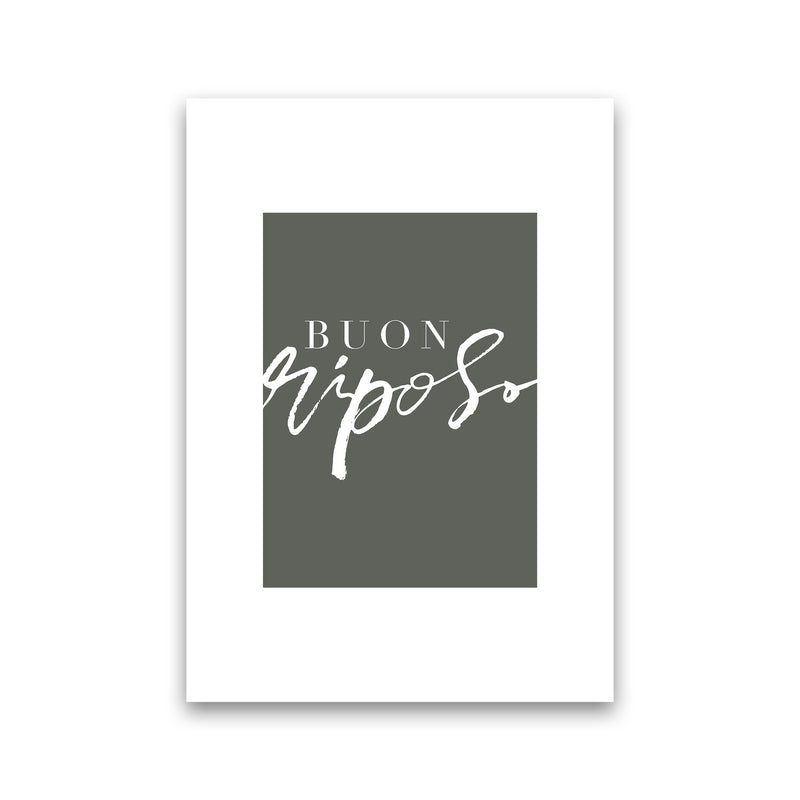 Buon Riposo Pewtergreen Color By Planeta444 Print Only