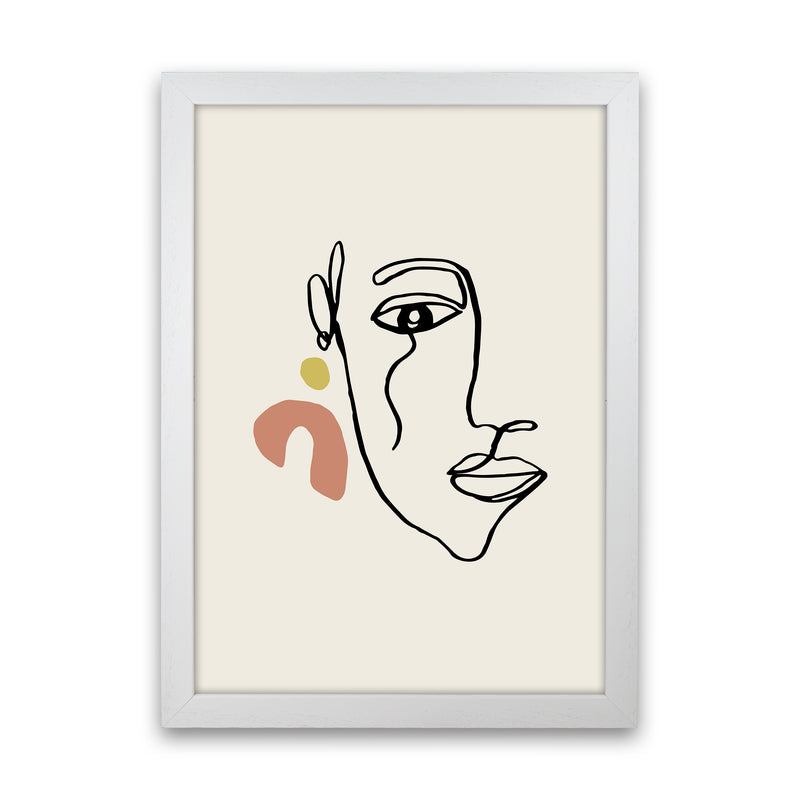 Boho Face With Earrings Sketch2 By Planeta444 White Grain