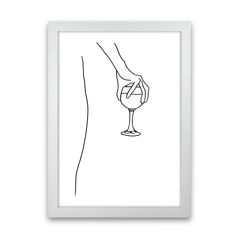 Hand Holding Wine Glass By Planeta444 White Grain