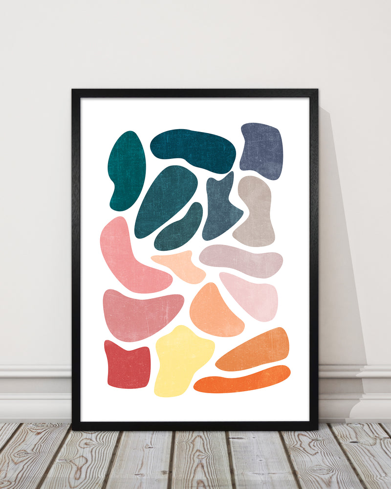 Colourful Abstract Shapes Print A