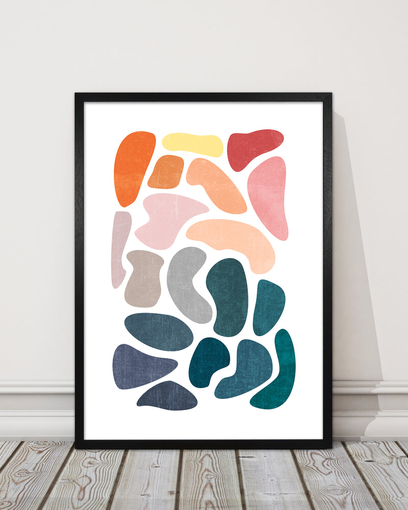 Colourful Abstract Shapes Print B