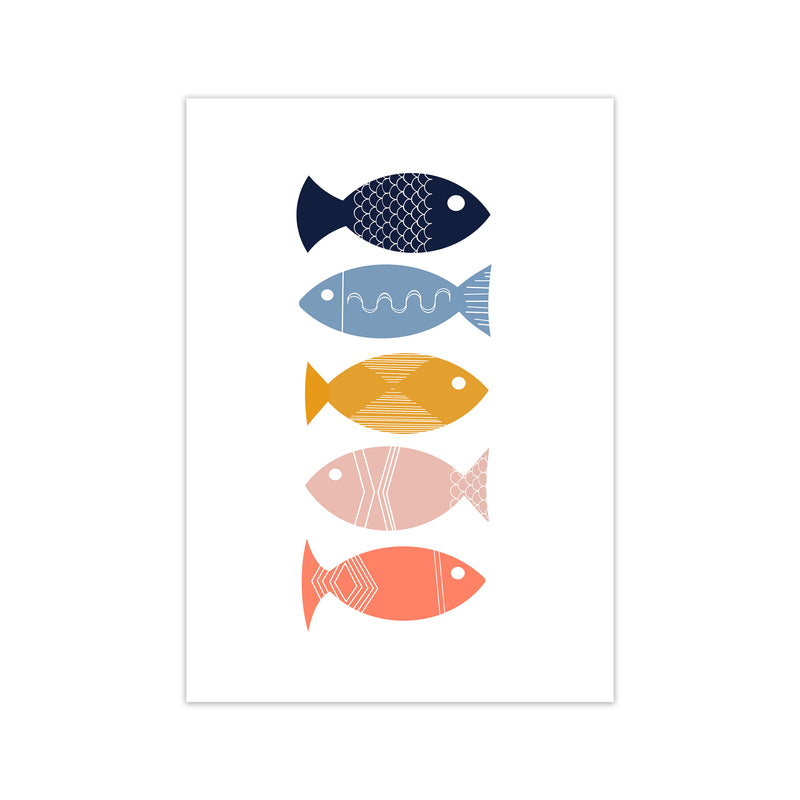 Scandi Mid Mod Fish Original A1 Print Only