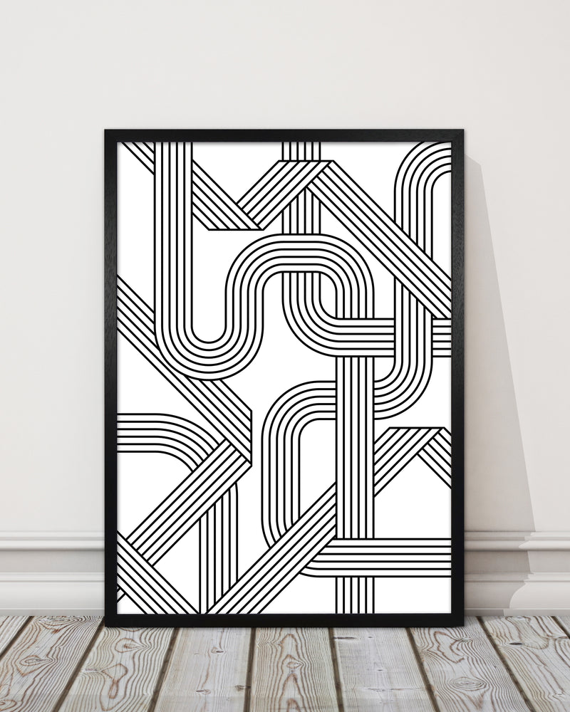 Black and White Abstract Lines