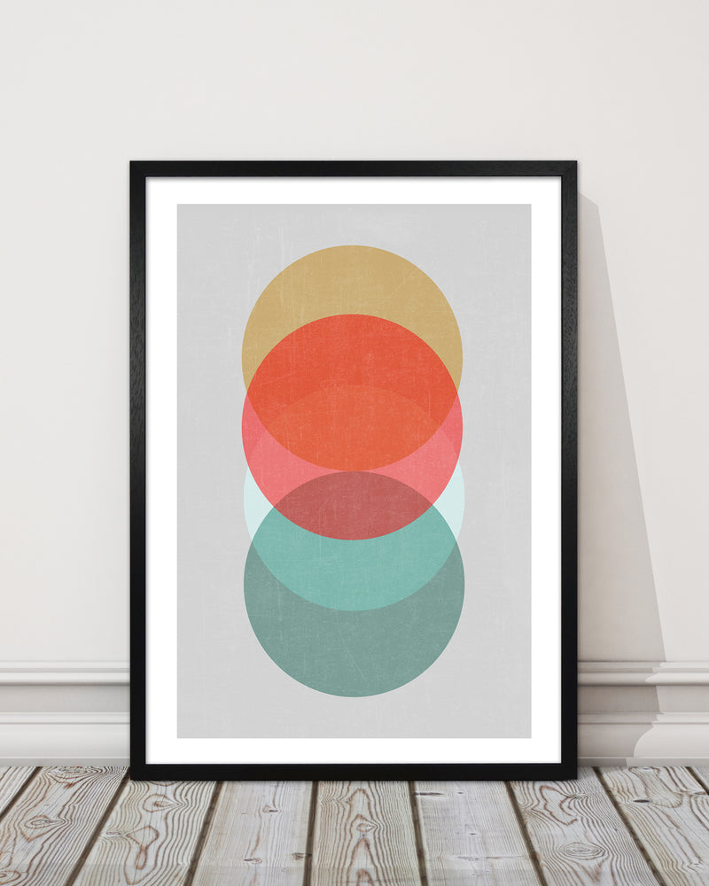 Mid Century Circles in Scandi Colours A