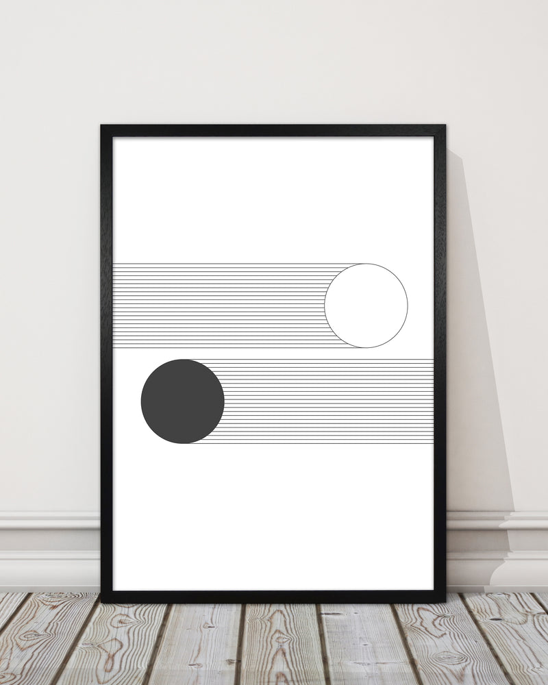 Mid Century Bauhaus Abstract Black and White 