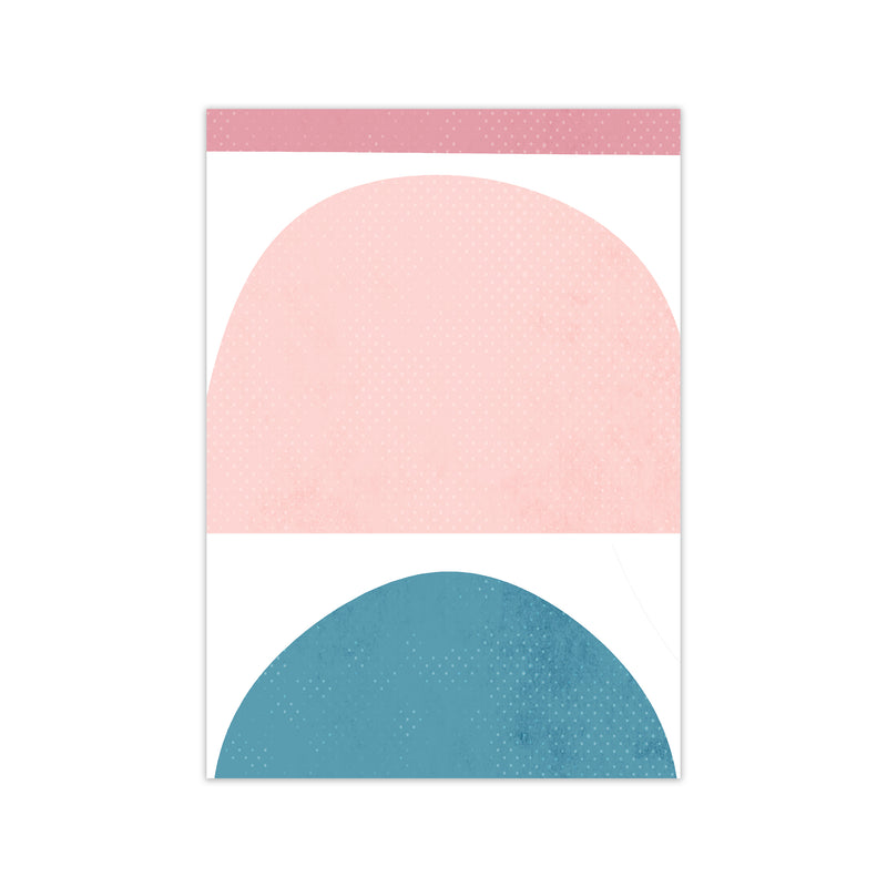 Abstract Blue and Pink Original A1 Print Only