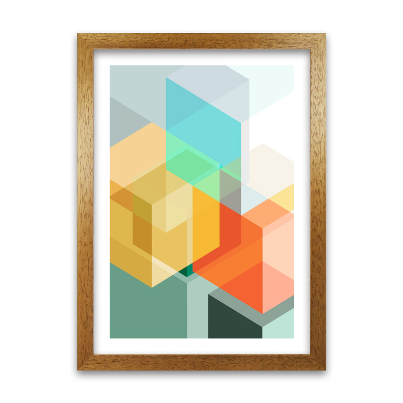 Abstract Colourful Cubes Original