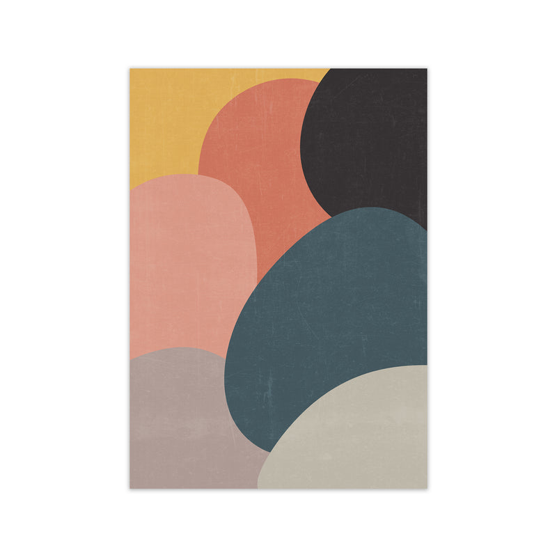 Colorful Abstract Shapes Original  A1 Print Only