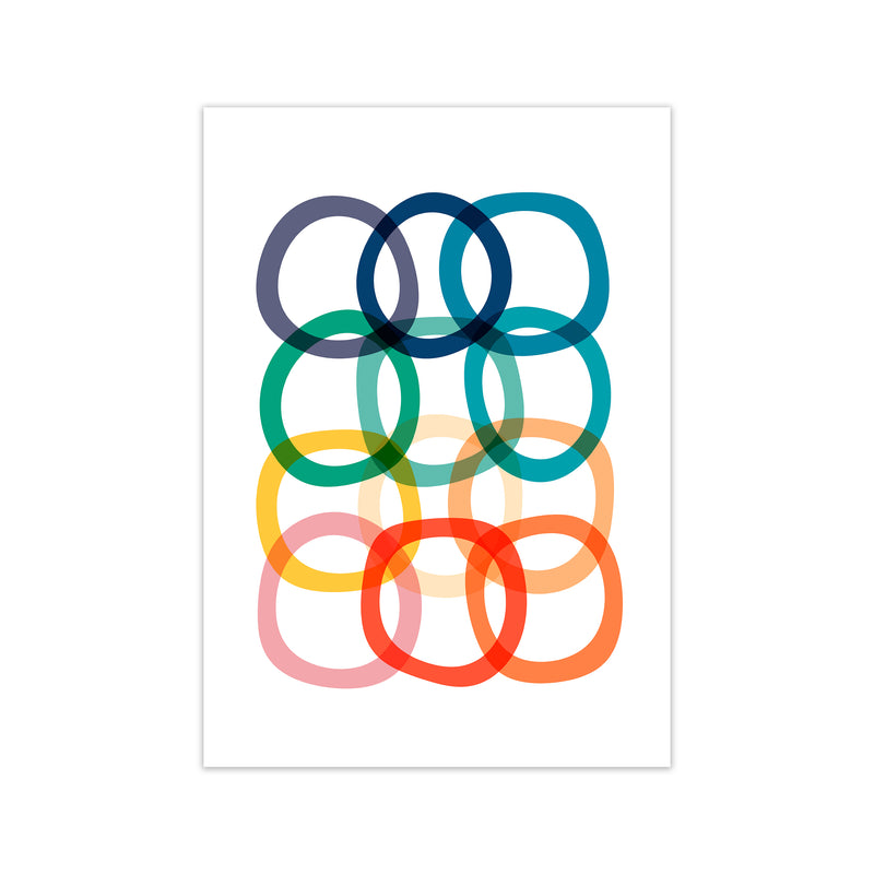 Colorful Rings Print   A1 Print Only