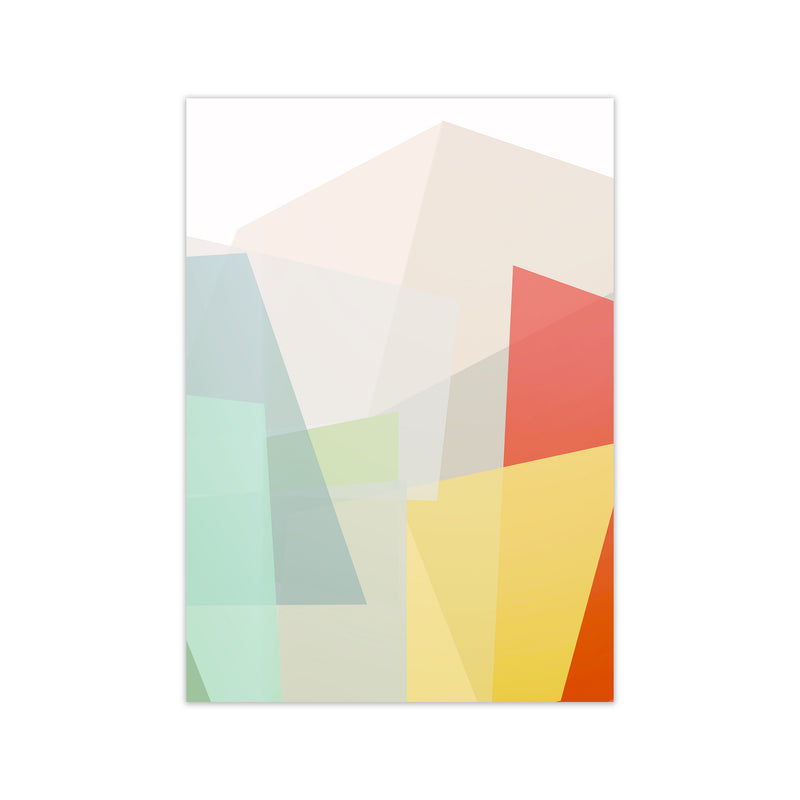 Colourful Abstract Geometric Original2  A1 Print Only