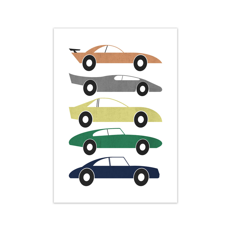 Muted Colours Car Wall Art A1 Print Only