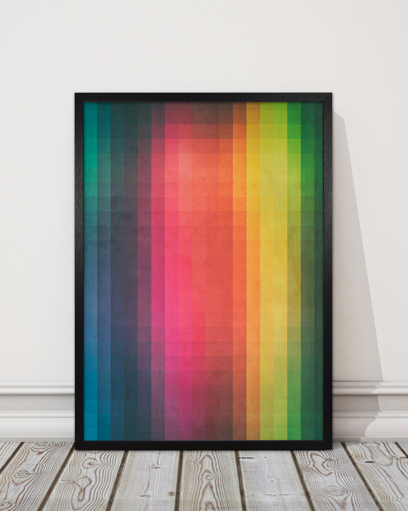 Rainbow Pixel Art Original 