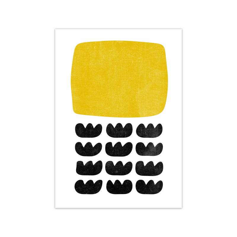 Yellow and Black Abstract Original A1 Print Only