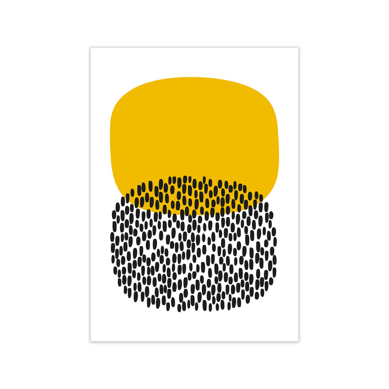 Yellow and Black Dots Original A1 Print Only