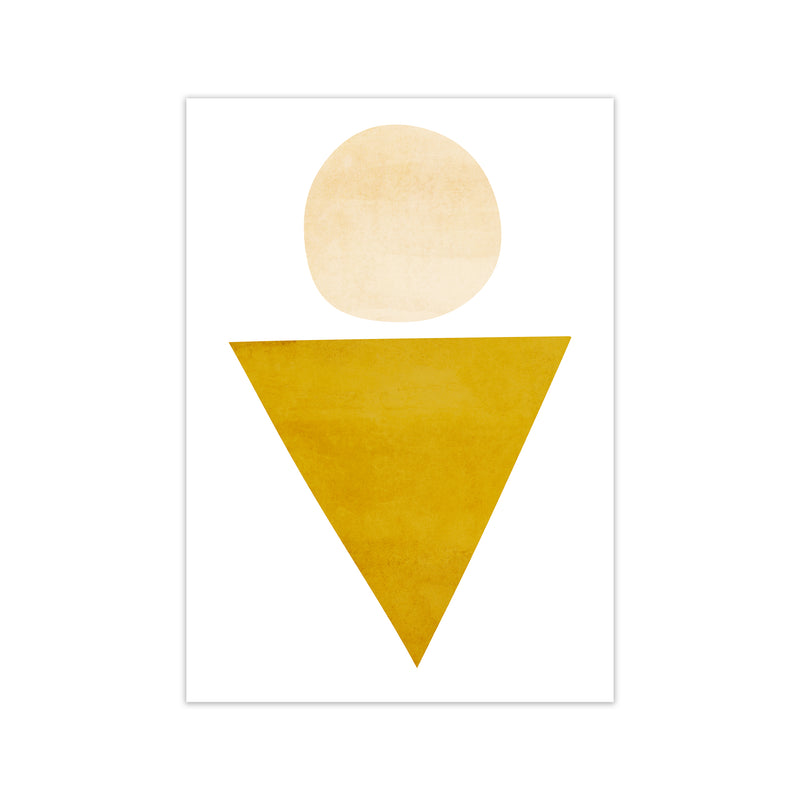 Yellow Triangle and Circle Original A1 Print Only