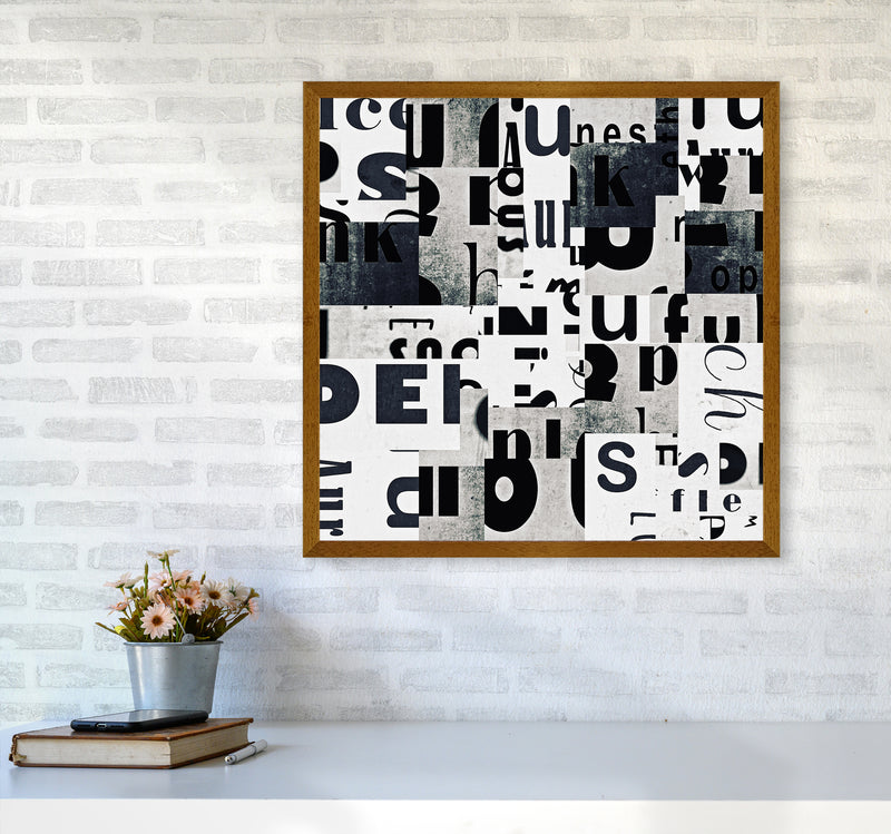 Black and White Typography Pair B Original6060 Print Only