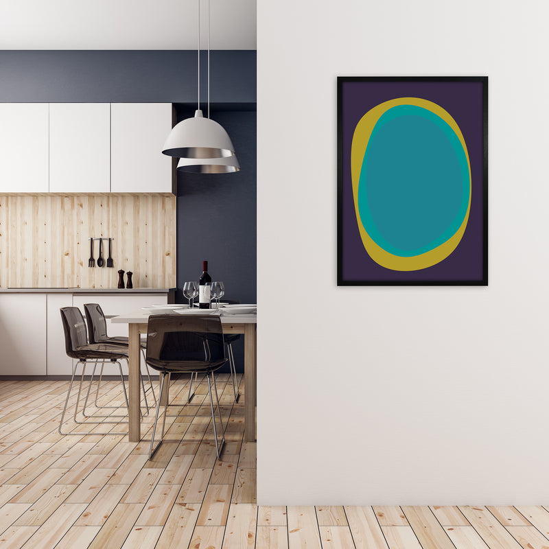 Colourful Bright Abstract Wall Art Print A A1 White Frame
