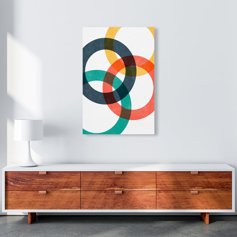 Multicolor Geometric Circles Wall Art A1 Canvas