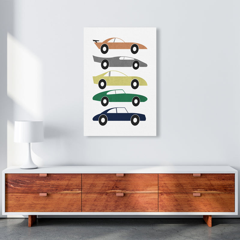 Muted Colours Car Wall Art A1 Canvas