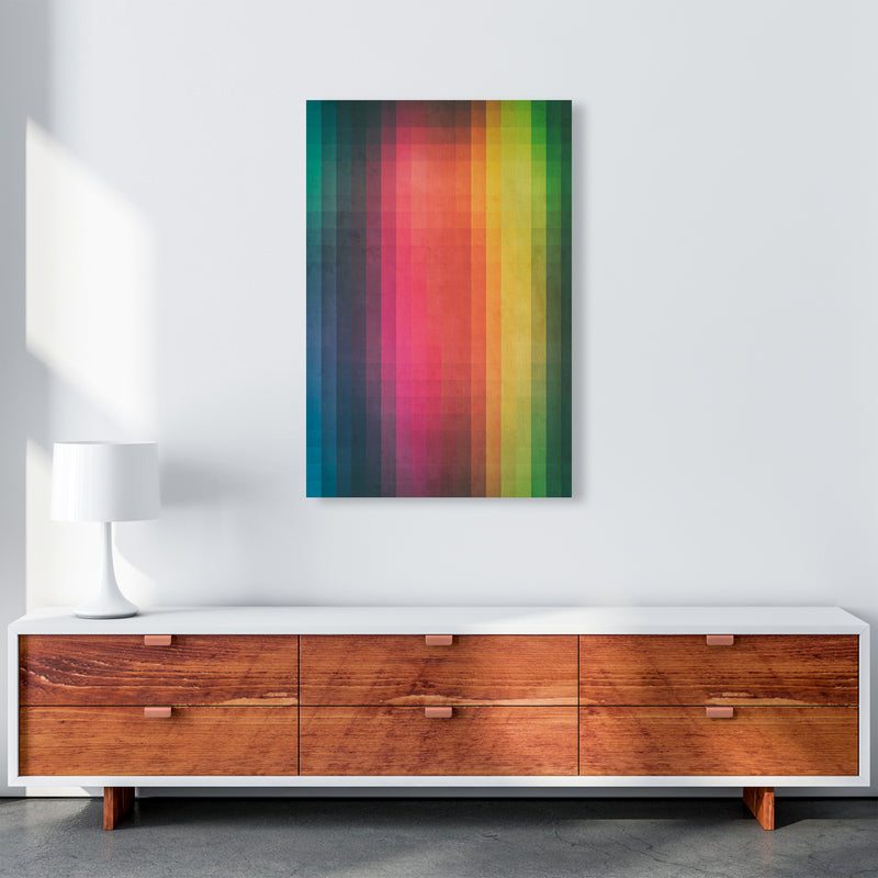 Rainbow Pixel Art Original A1 Canvas