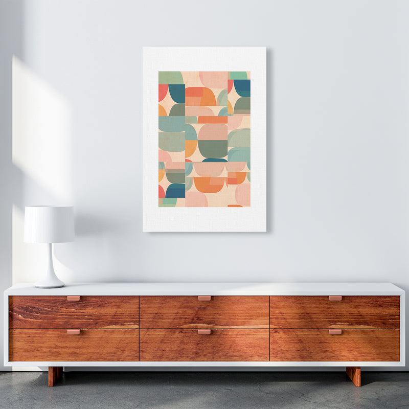 Abstract Prints Pastel A A1 Canvas