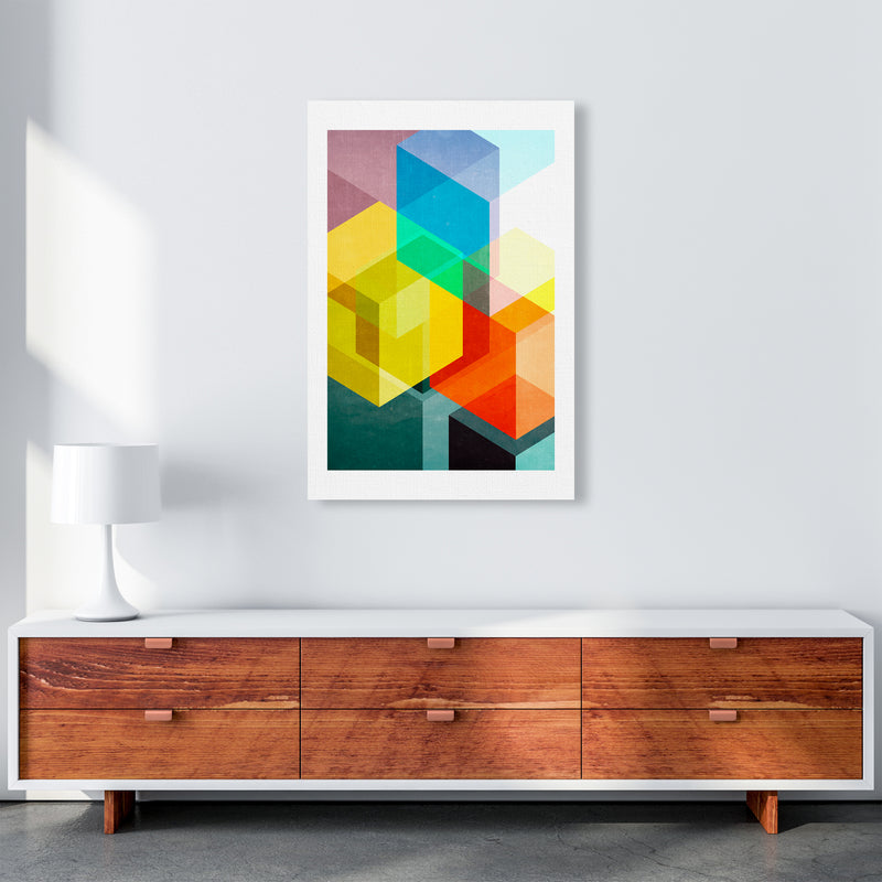 Bright Colourful Abstract Print A A1 Canvas