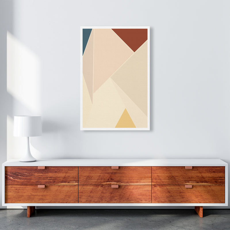 Colour Block Mid Century Art Print A A1 Canvas