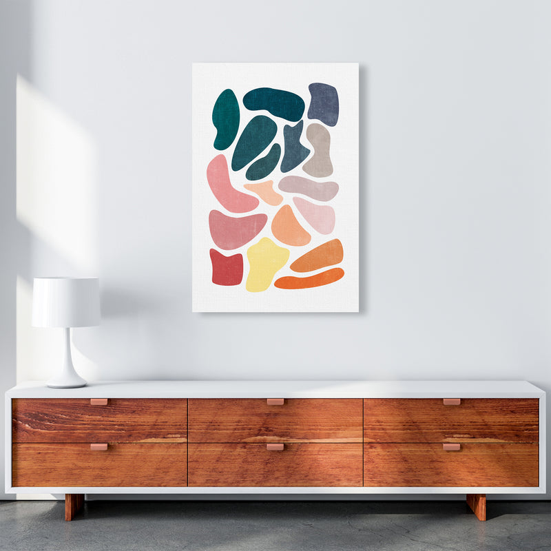 Colourful Abstract Shapes Print A A1 Canvas