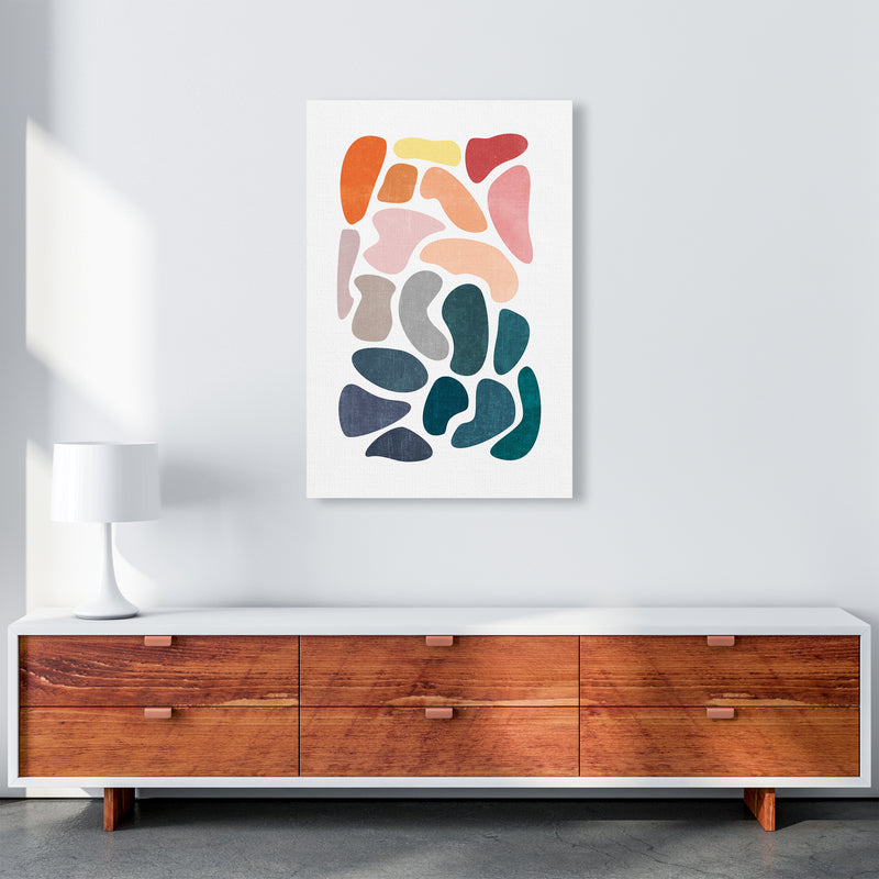 Colourful Abstract Shapes Print B A1 Canvas