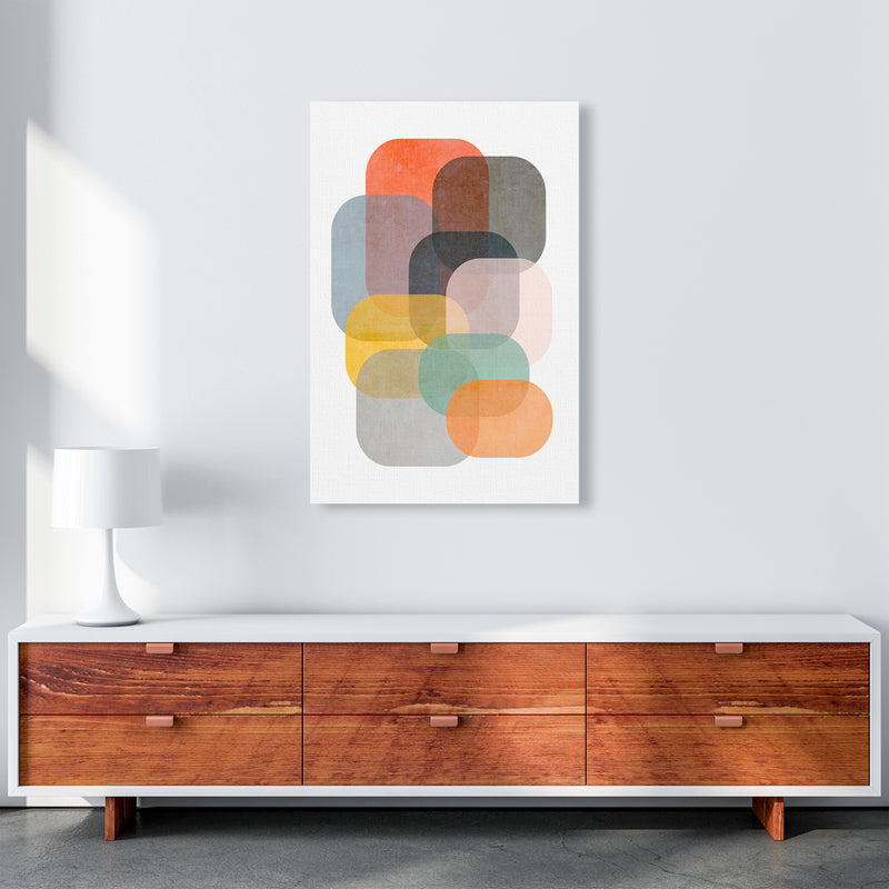 Colourful Abstract Shapes Wall Art A A1 Canvas