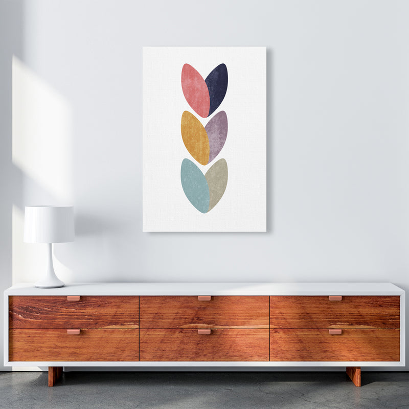 Scandinavian Hearts Wall Art Print B A1 Canvas