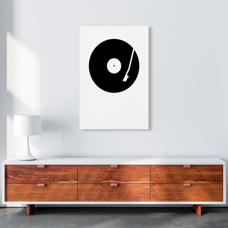Black and White Abstract Vinyl A1 Canvas