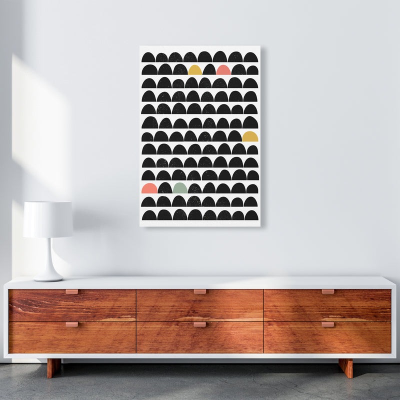 Mid Century Black and Color A1 Canvas