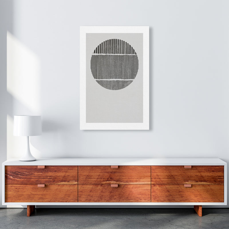 Mid Century Black and White A1 Canvas