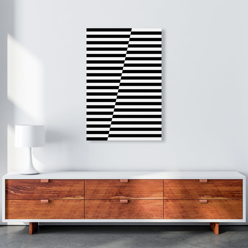 Black and White Stripe ALT A1 Canvas