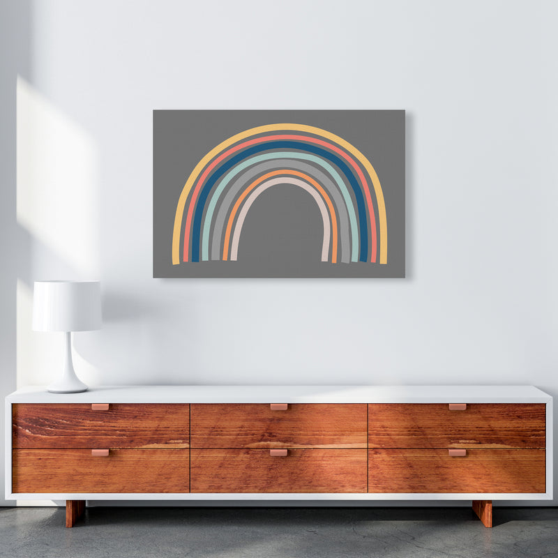 Rainbow on Gray Original A1 Canvas